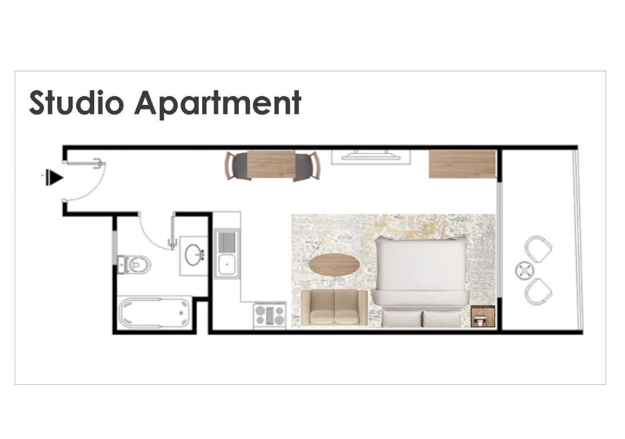 Full Sea View With Balcony - Studio Apartment - 10 Min To Jbr - Dubai Ngoại thất bức ảnh