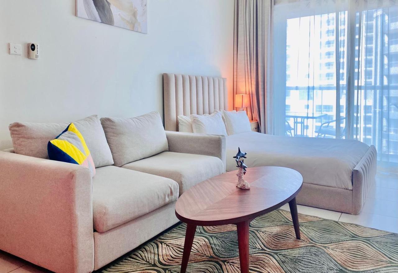 Full Sea View With Balcony - Studio Apartment - 10 Min To Jbr - Dubai Ngoại thất bức ảnh